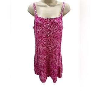 Lauren Ralph Lauren black label PJ pink Sleeveless Floral sleeping gown